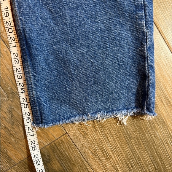 BDG straight leg cropped raw edge  jeans size 28 - Picture 6 of 10